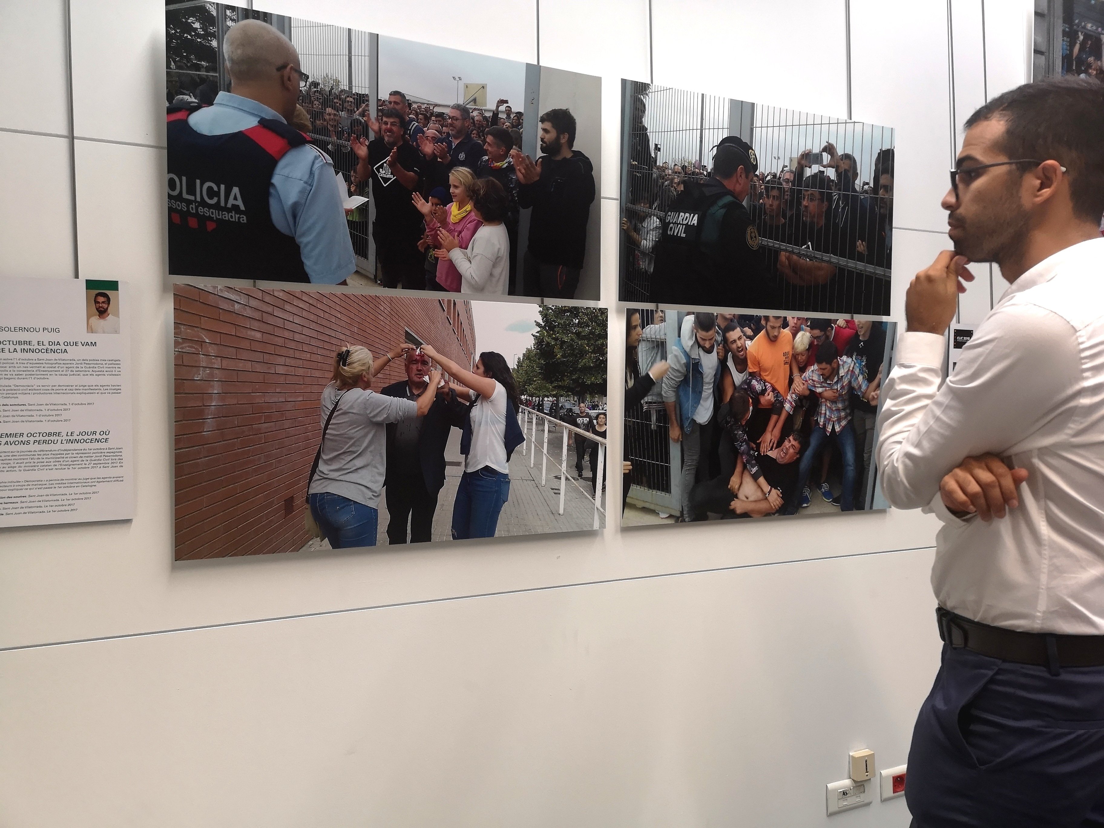 Unas fotos del 1-O, premiadas en el Off del Visa pour l'Image de Perpinyà