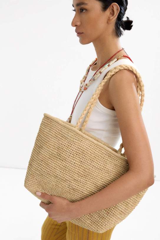 Bossa shopper efecte ràfia Bossa shopper efecte ràfia