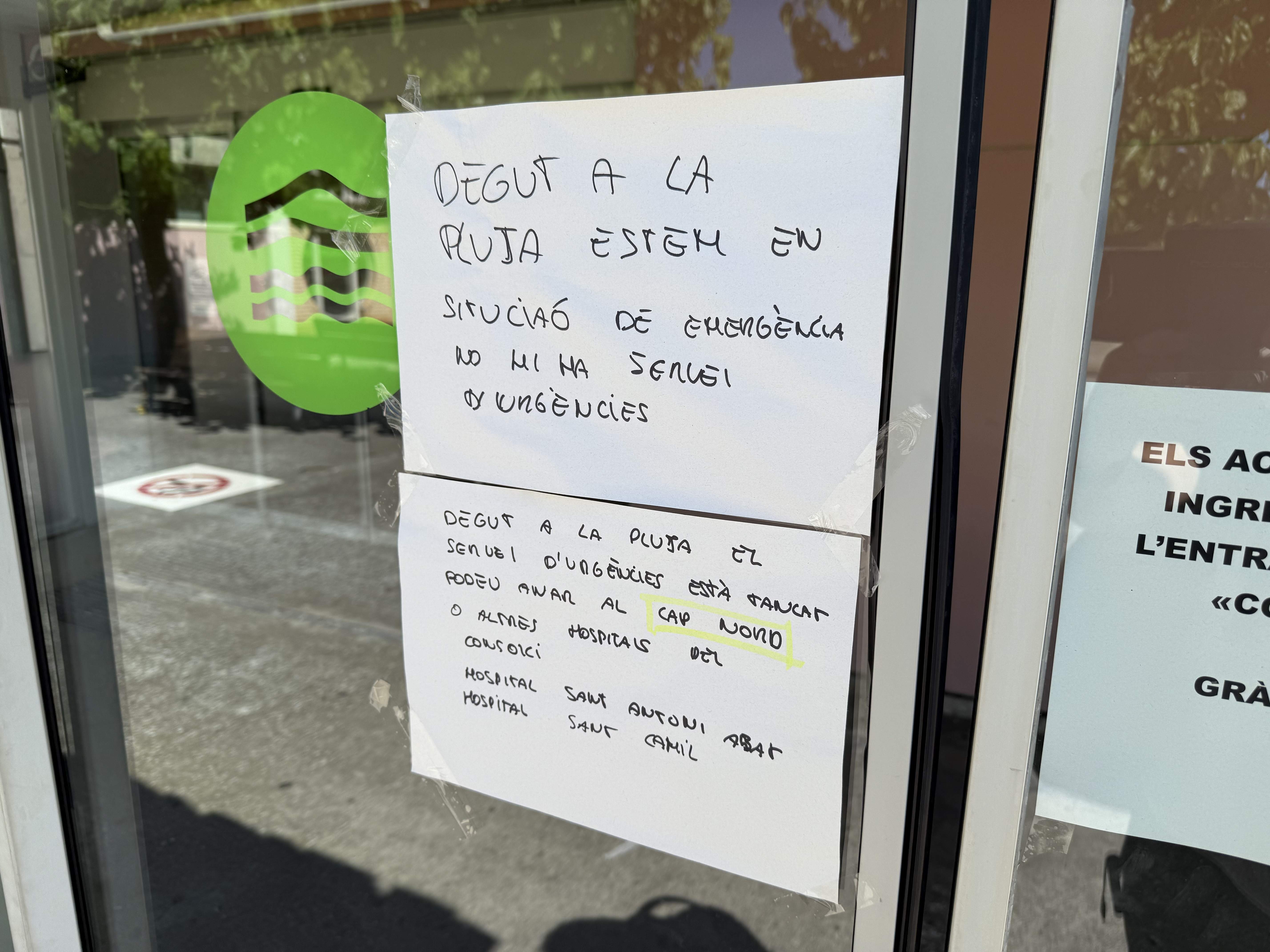 Las inundaciones obligan a cerrar el Hospital del Alt Penedès