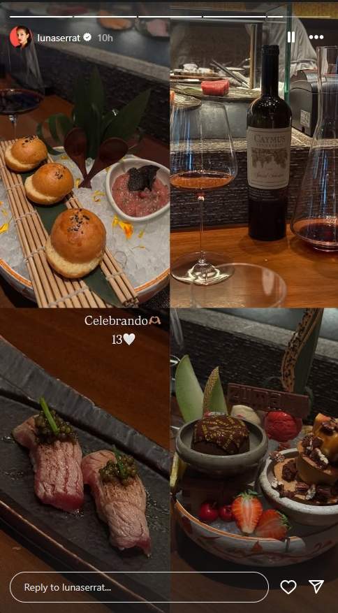 Luna Serrat i Dani Ceballos cita aniversari Instagram Luna Serrat i Dani Ceballos cita aniversari Instagram