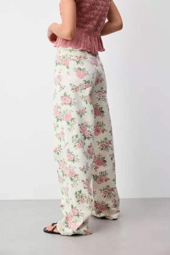 Jeans wide leg flors Jeans wide leg flors