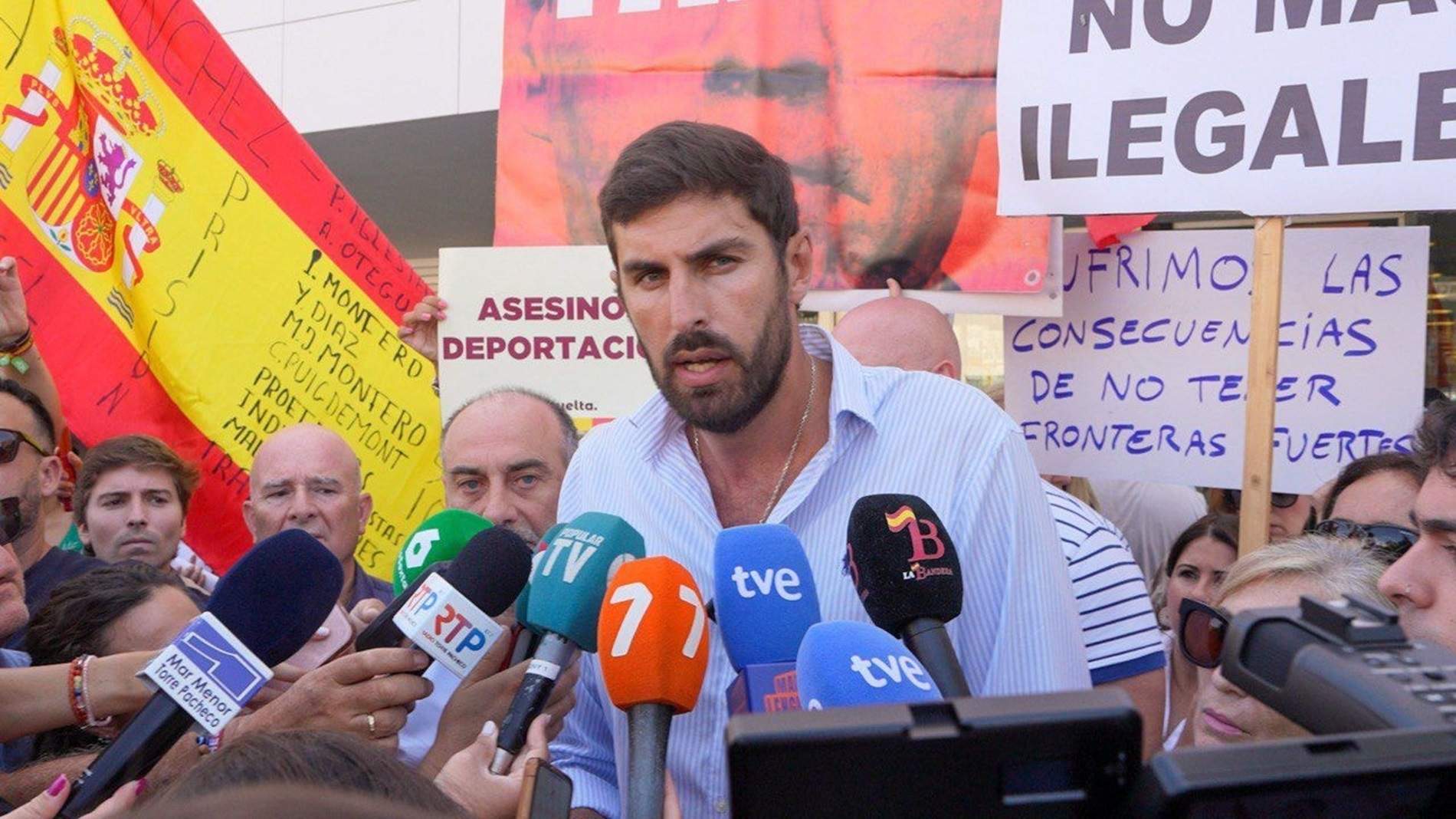 La Fiscalía investiga al presidente de Vox en Murcia por las manifestaciones sobre Torre Pacheco
