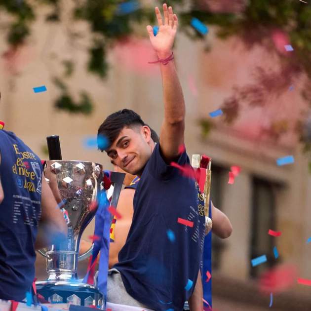 Pedri celebración Barça Instagram