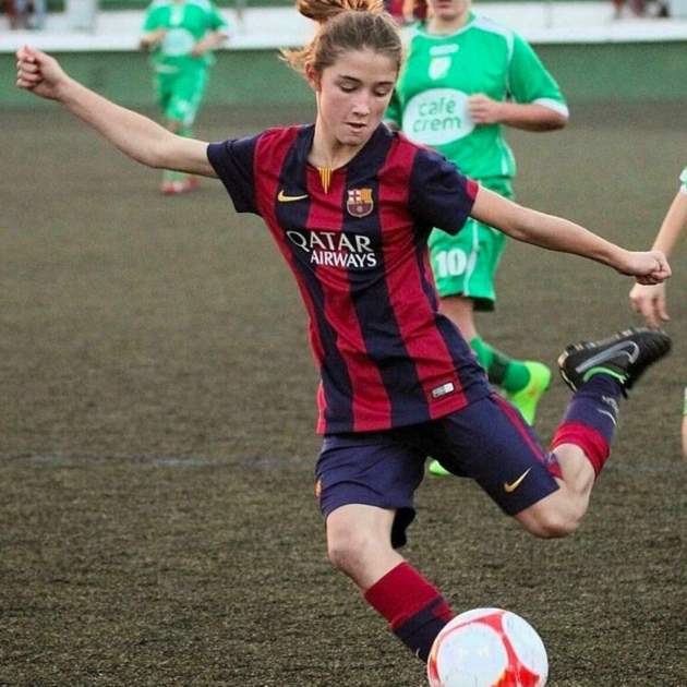 Bruna Vilamala jugando con el Barça de pequeña Instagram Bruna Vilamala jugando con el Barça de pequeña Instagram