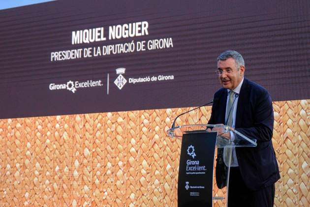 Miquel Noguer, president de la Diputació de Girona, durant l'entrega de premis de Girona Excellent Foto Miquel Millan Miquel Noguer, president de la Diputació de Girona, durant l'entrega de premis de Girona Excellent Foto Miquel Millan
