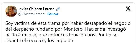 TUIT de Javier Chicote ABC sobre Cristóbal Montoro TUIT de Javier Chicote ABC sobre Cristóbal Montoro