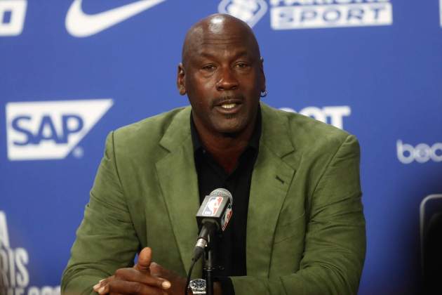 EuropaPress 2616147 michael jordan during the nba paris game 2020 basketball match between