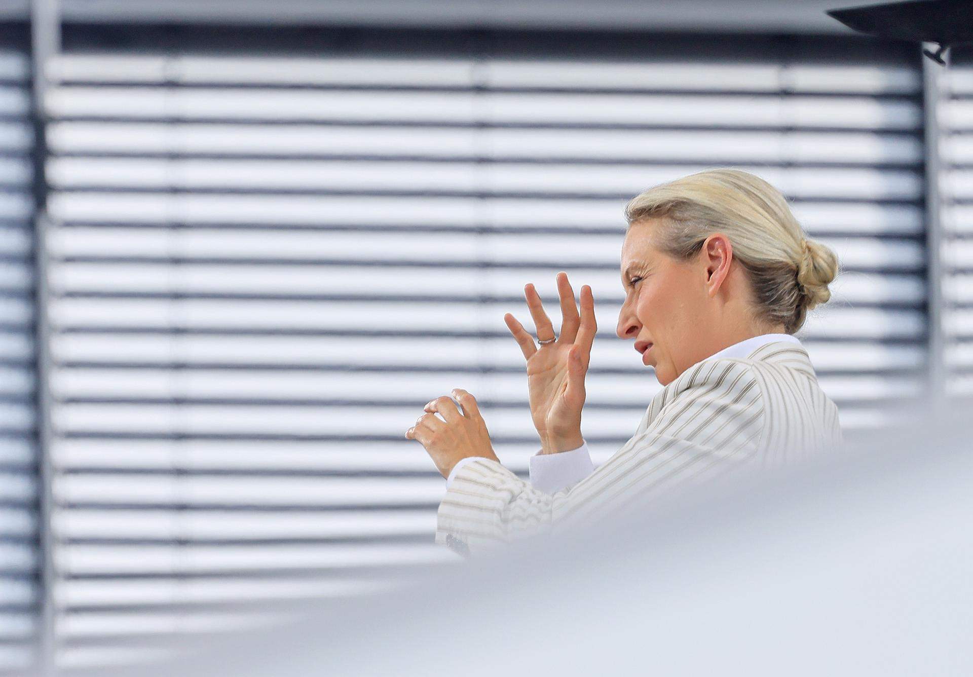 Boicotean una entrevista a la líder de AfD, Alice Weidel, con música a todo volumen