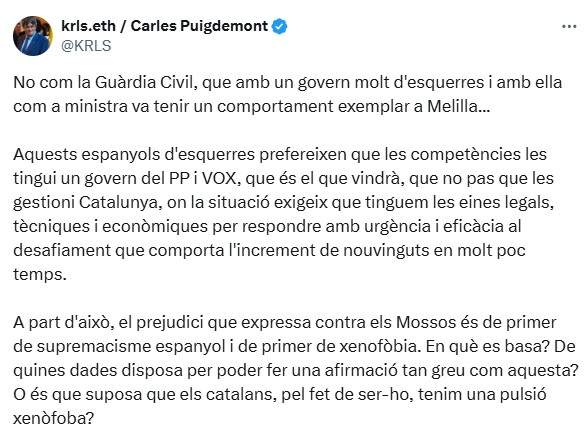 TUIT puigdemon ione belarra TUIT puigdemon ione belarra