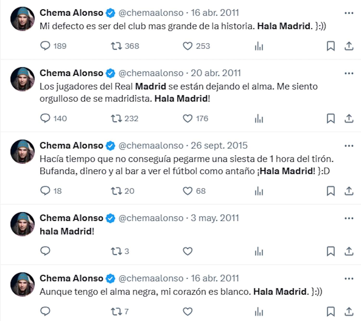 Captura Tweets Chema Alonso