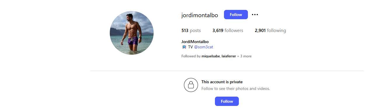 Instagram cerrado de Montalbo Instagram cerrado de Montalbo