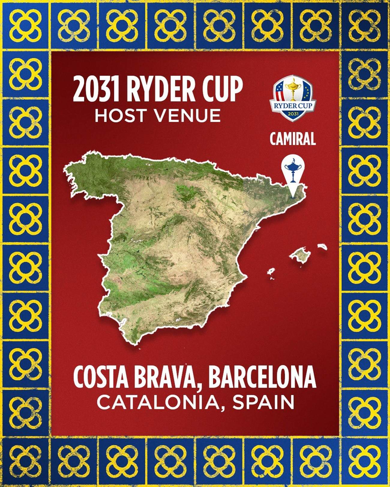 Oficial: Catalunya acollirà la seva primera Ryder Cup de golf el 2031