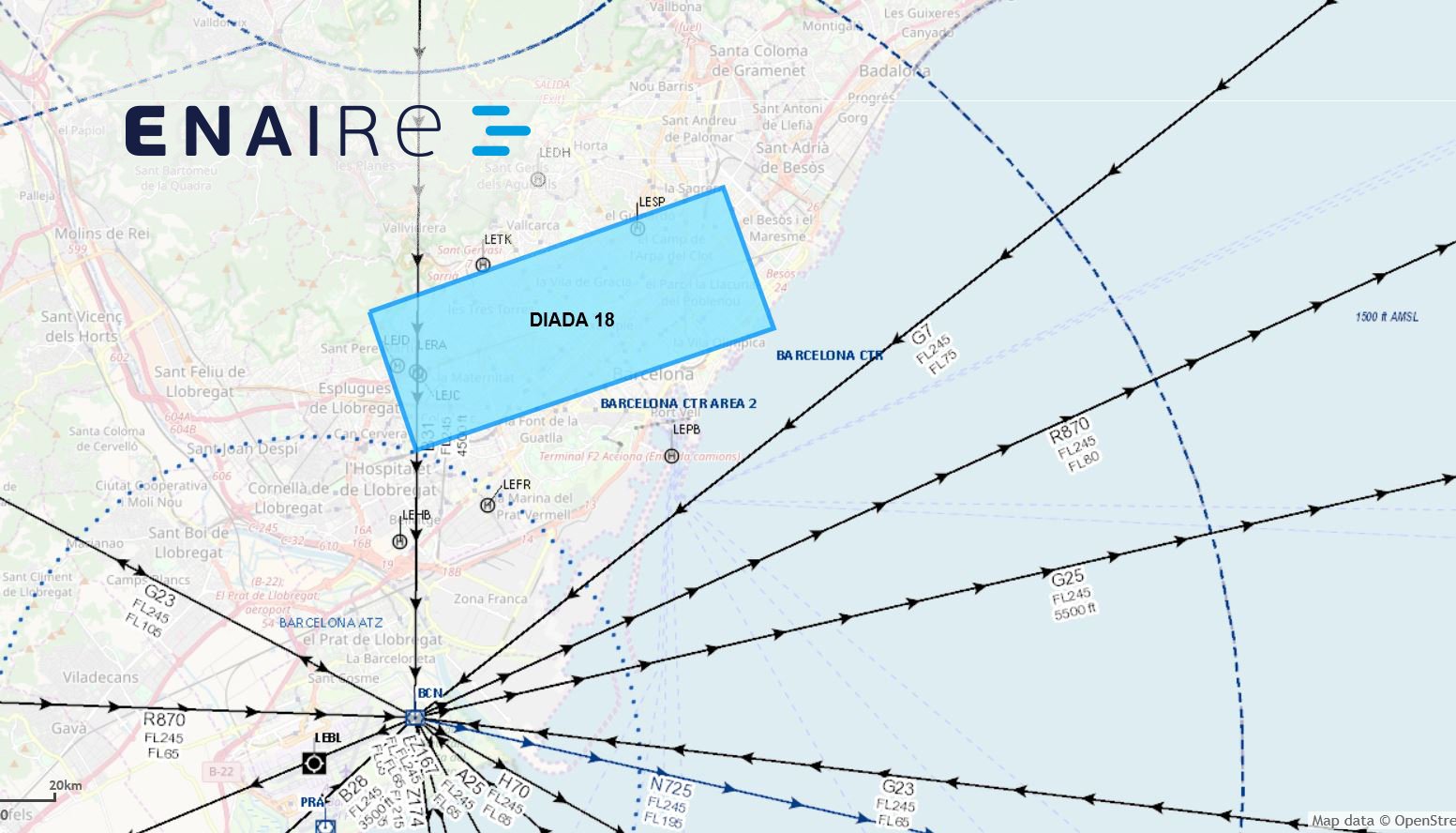 El gobierno español restringe el espacio aéreo de Barcelona por la Diada