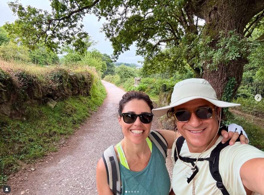 Marta Bosch y su pareja haciendo el Camino de Santiago, Instagram Marta Bosch y su pareja haciendo el Camino de Santiago, Instagram