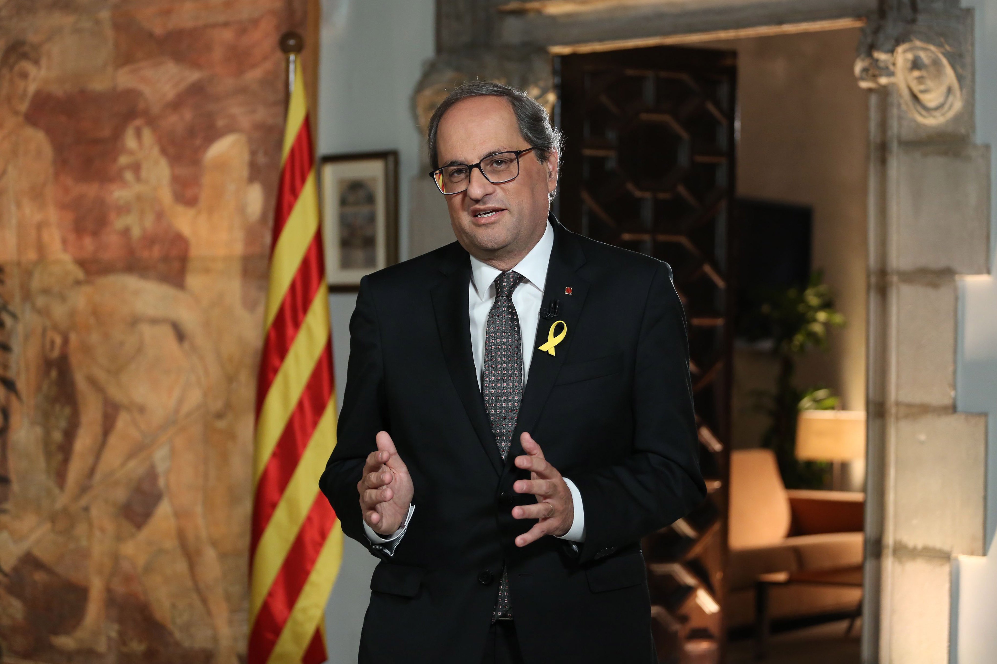 Torra reitera el compromiso de hacer efectiva a la República "de todos los catalanes"