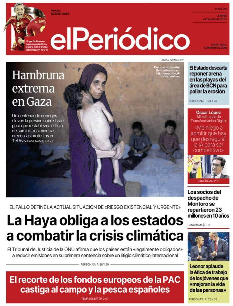 Portada 'El Periódico' Portada 'El Periódico'