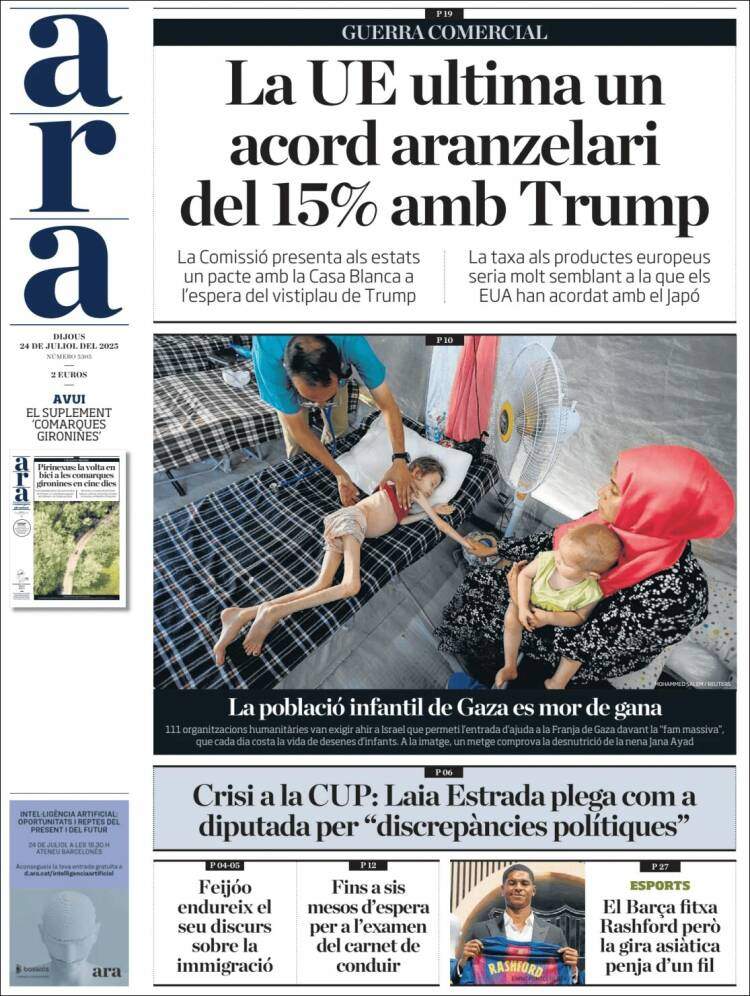 Portada 'Ara' Portada 'Ara'