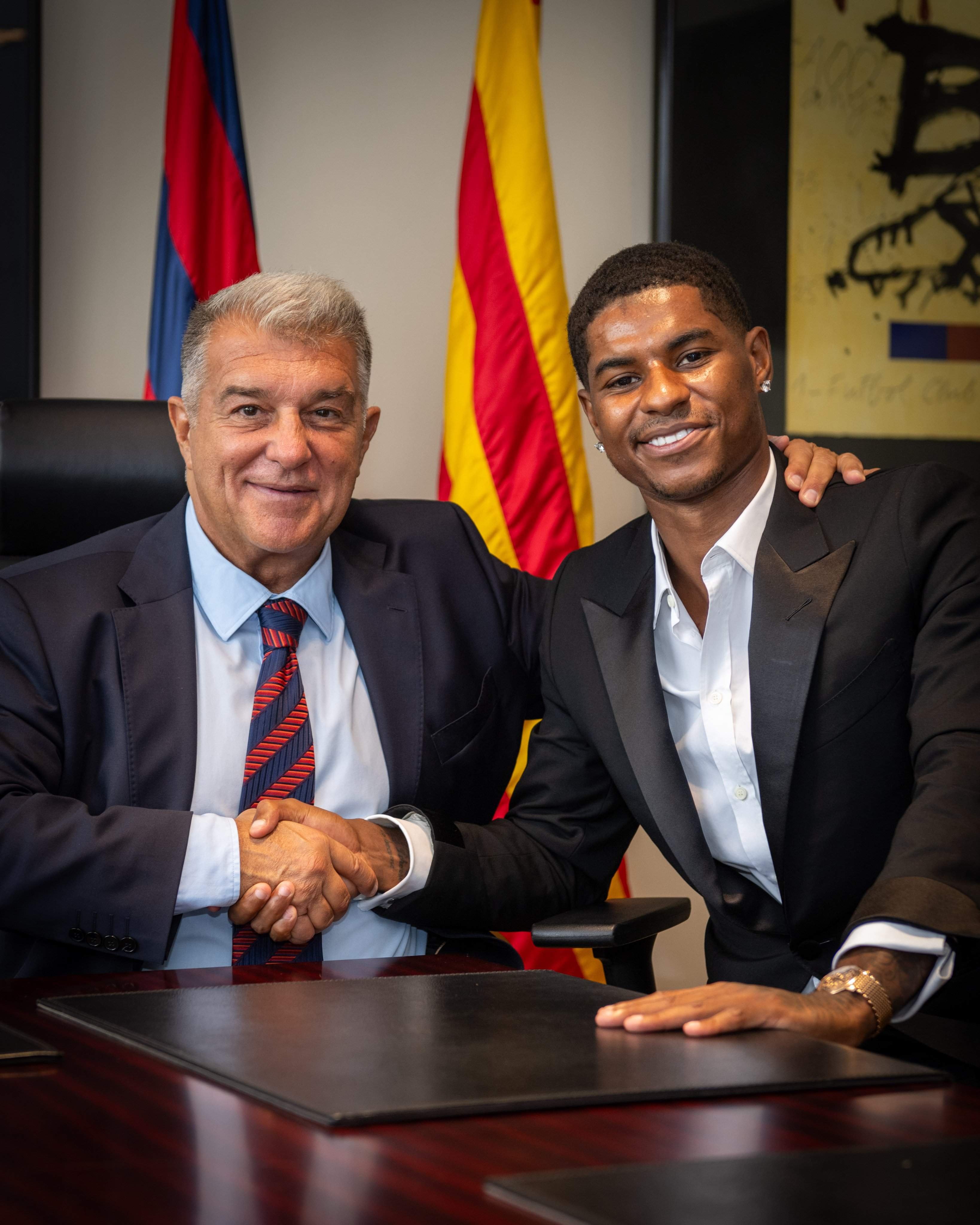 Joan Laporta opina sobre el fitxatge de Marcus Rashford: "L'opció que a mi més m'agradava"