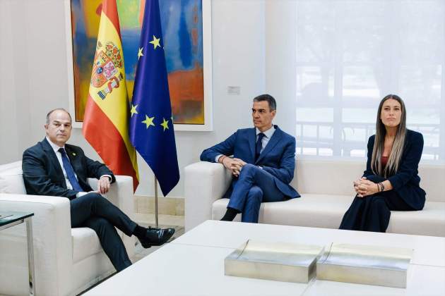 Turull, Sánchez i Nogueras a la Moncloa Europa Press Turull, Sánchez i Nogueras a la Moncloa Europa Press