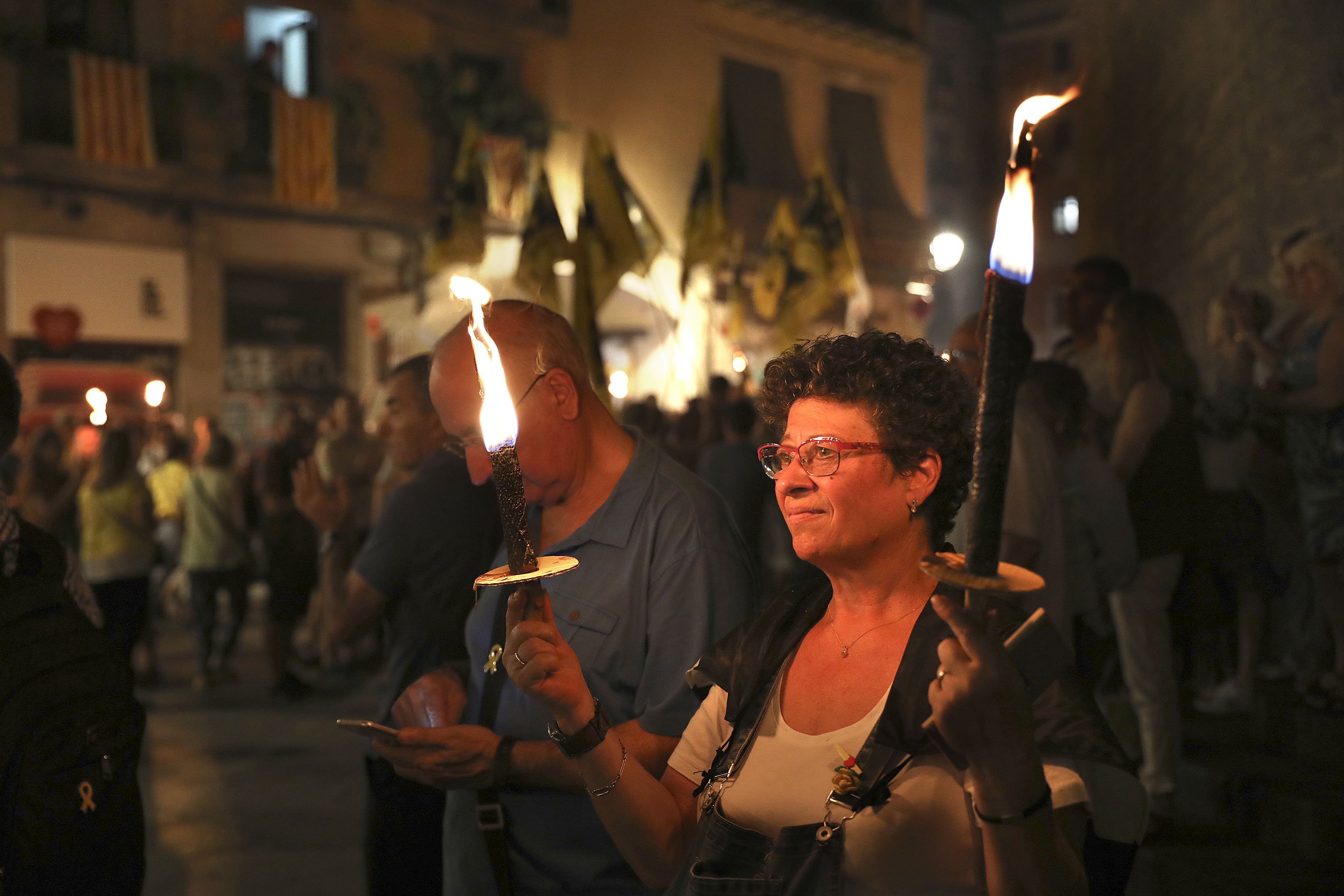 Homenajes a los presos y exiliados en la vigilia de la Diada