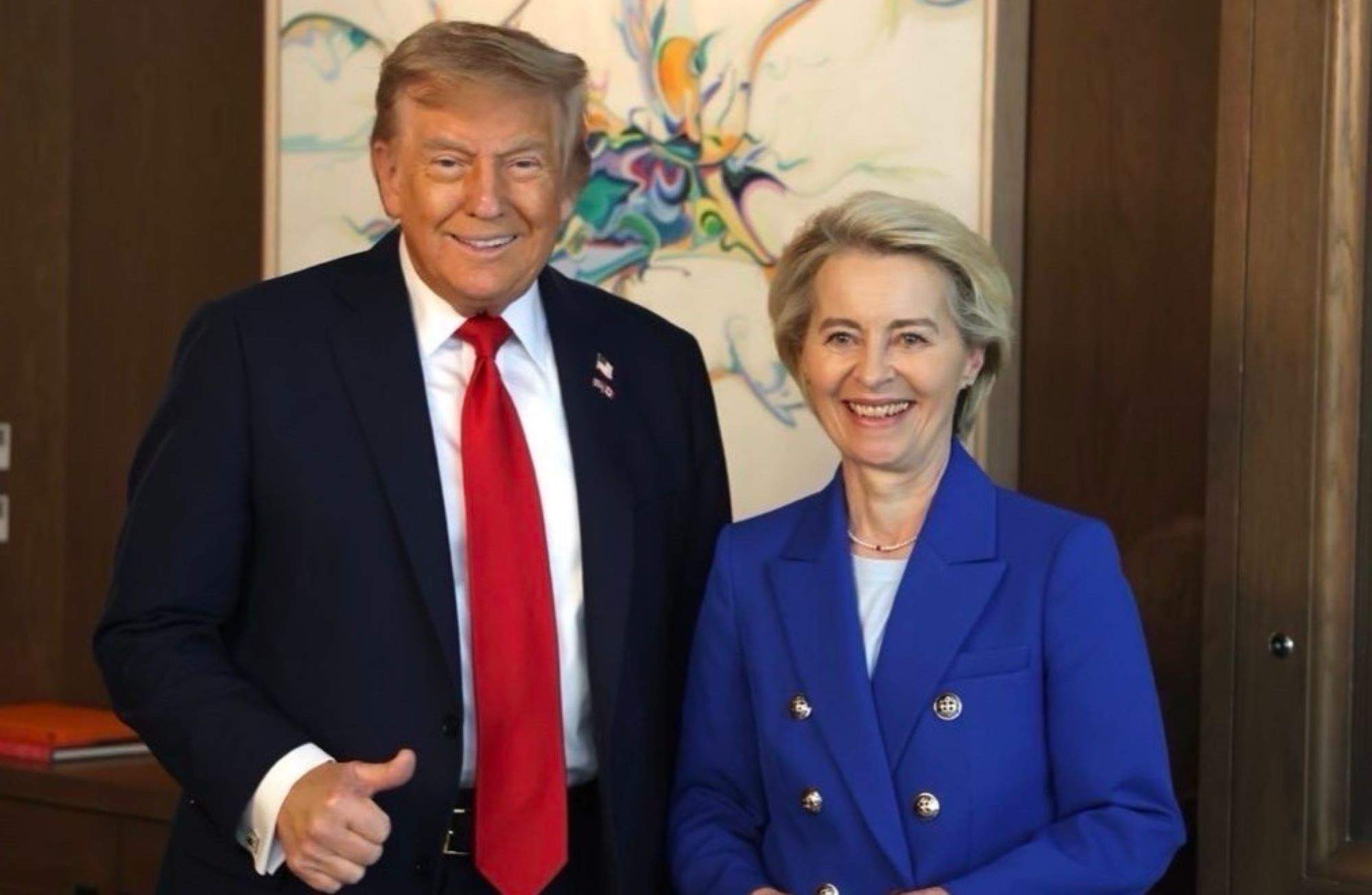 Von der Leyen i Trump es reuniran diumenge per tractar l'acord comercial entre els EUA i la UE