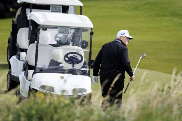 Trump al camp de golf de Turnberry Trump al camp de golf de Turnberry
