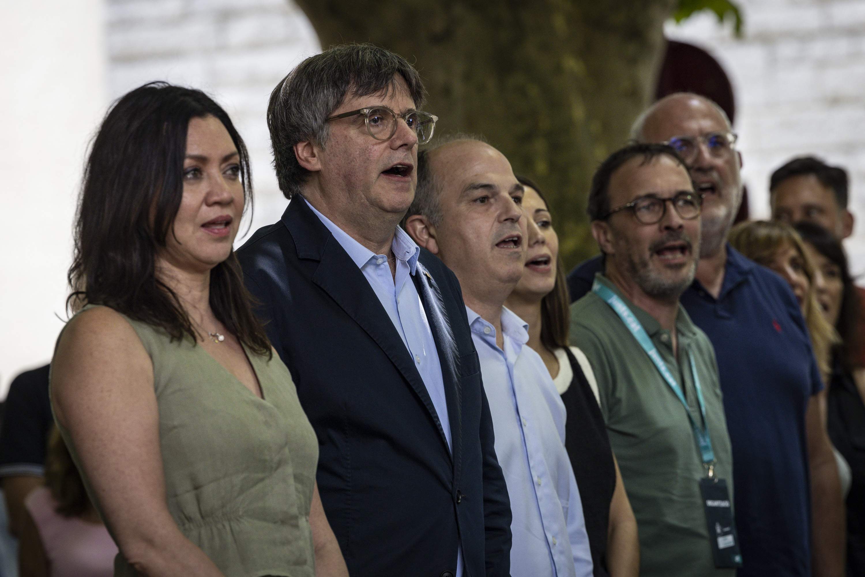 Acte 5 aniversari junts puigdemont turull prat de molló / Foto: Carlos Baglietto Acte 5 aniversari junts puigdemont turull prat de molló / Foto: Carlos Baglietto