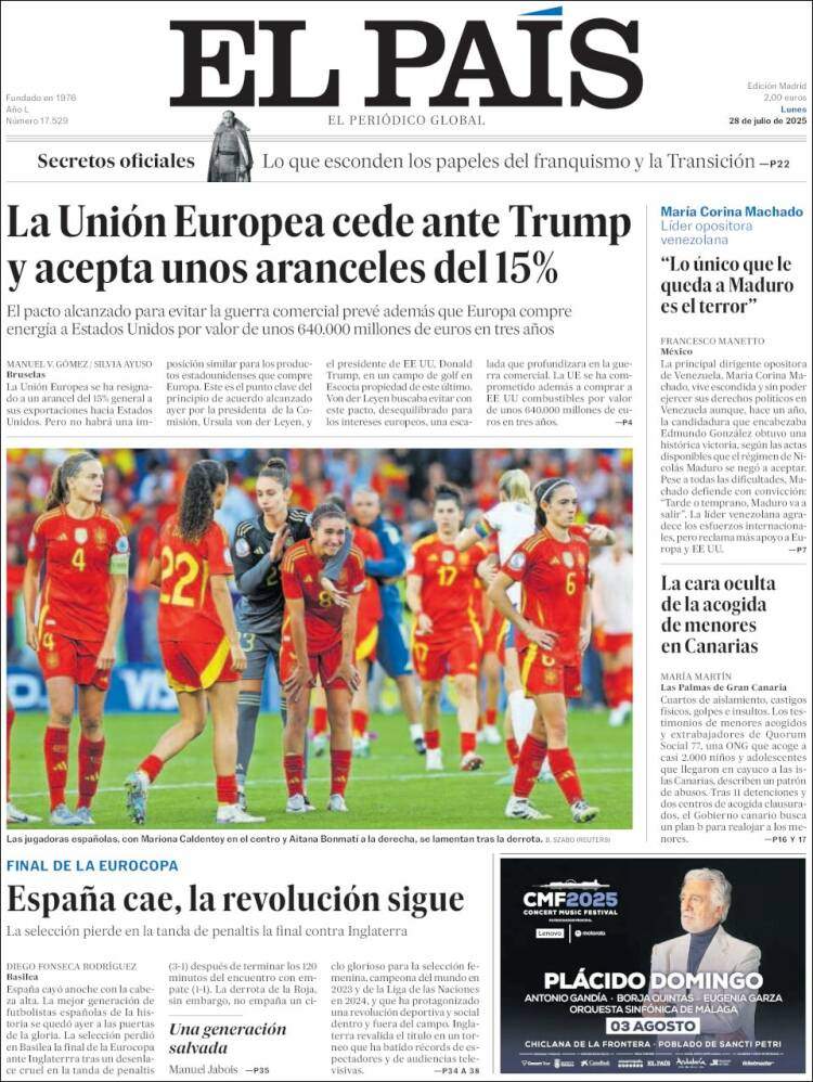 Portada 'El País' Portada 'El País'
