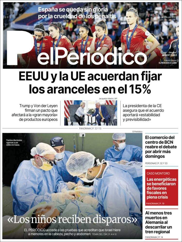 Portada 'El Periódico' Portada 'El Periódico'