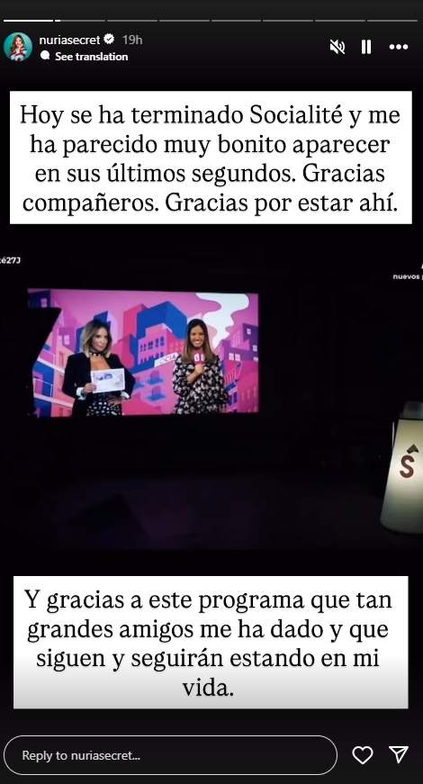 Comiat Nuria Marin Telecinco