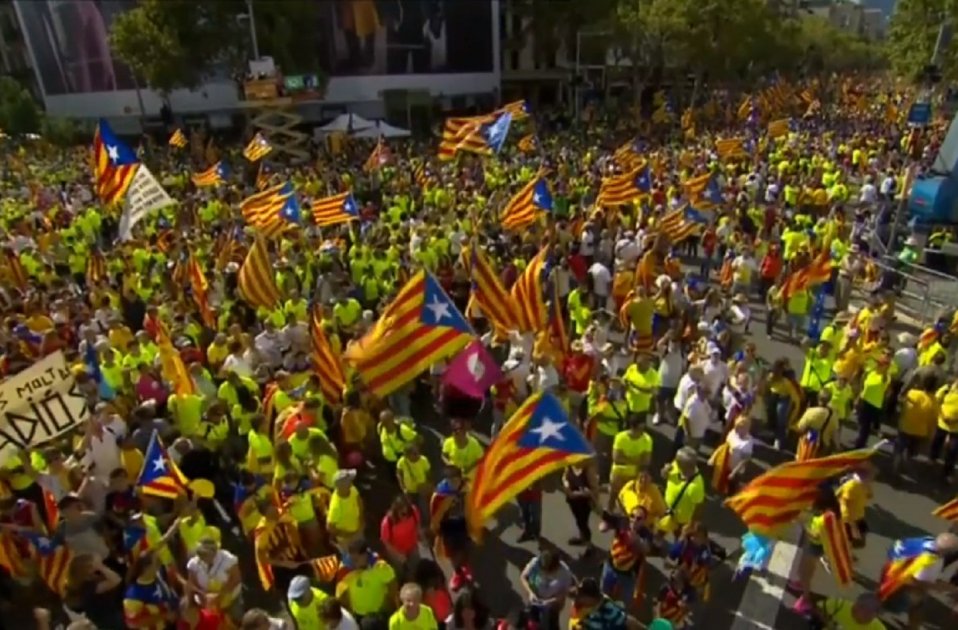 vídeo diada catalana  el programa de ana rosa