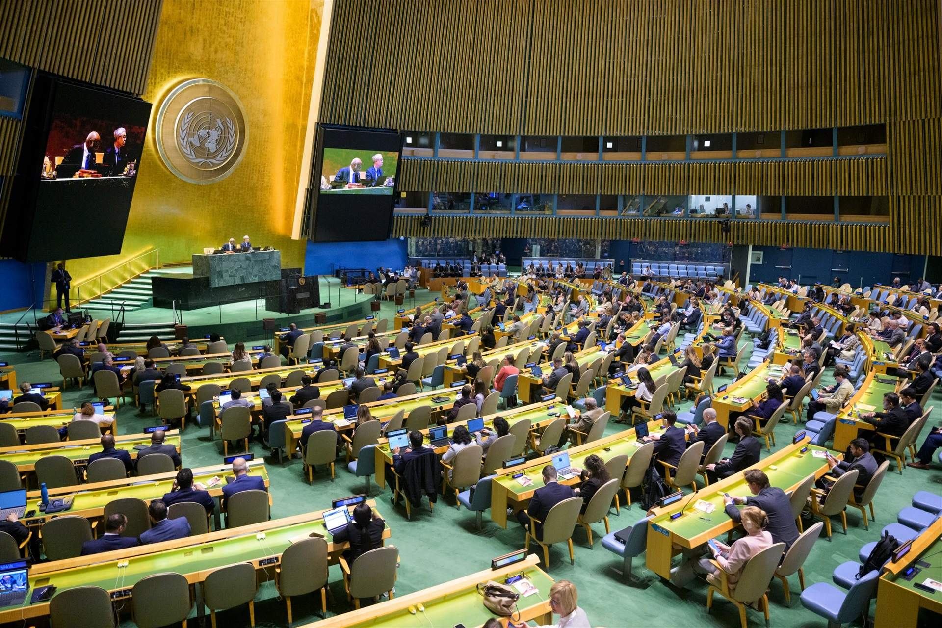 La solució dels dos estats arriba a l'ONU en mig de la pressió internacional contra Israel
