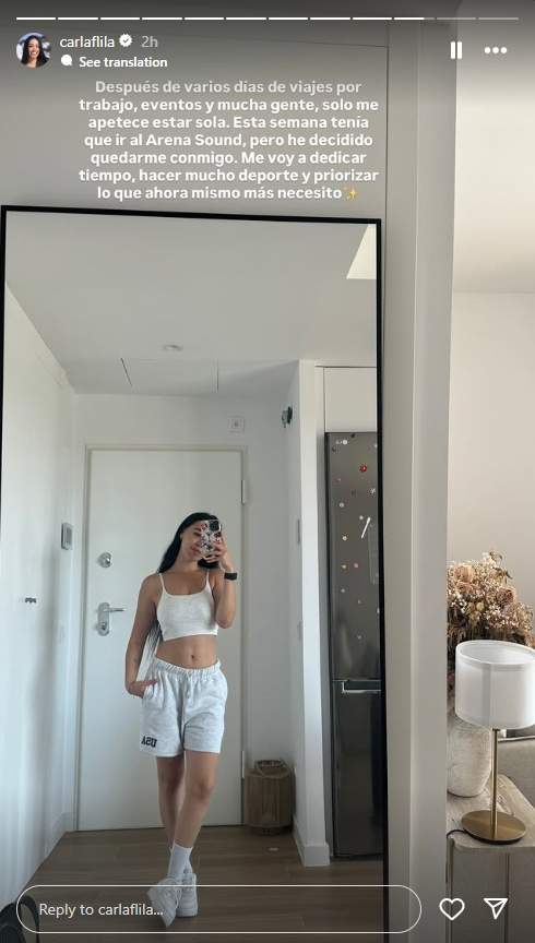 comunicado Carla Flila Instagram comunicado Carla Flila Instagram