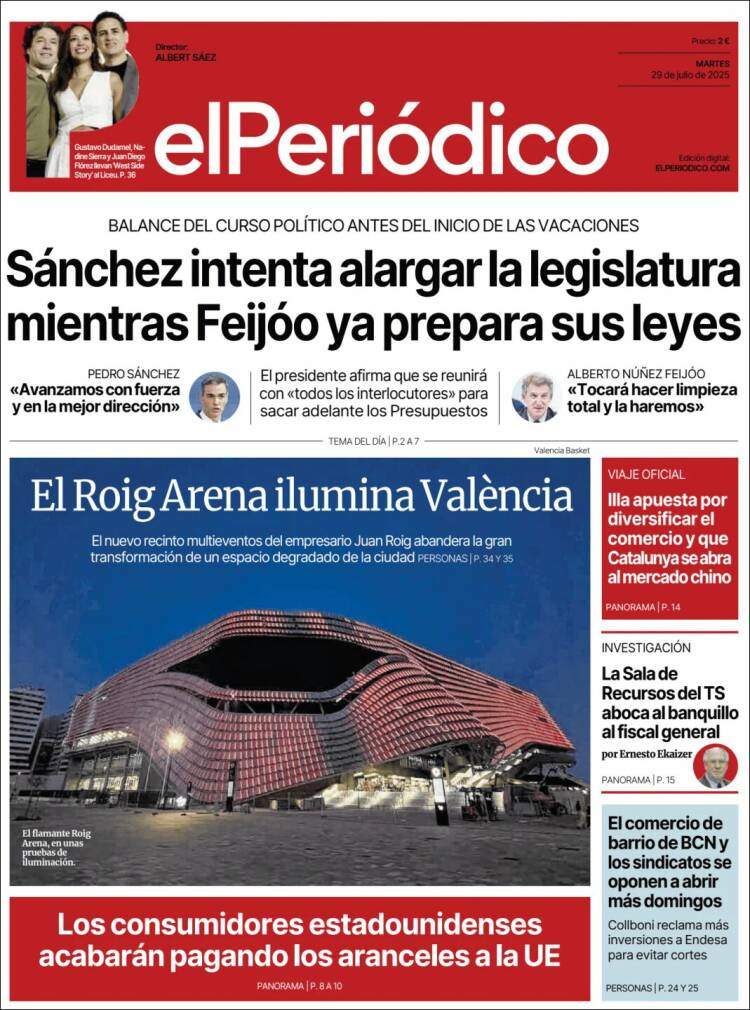Portada 'El Periódico' Portada 'El Periódico'