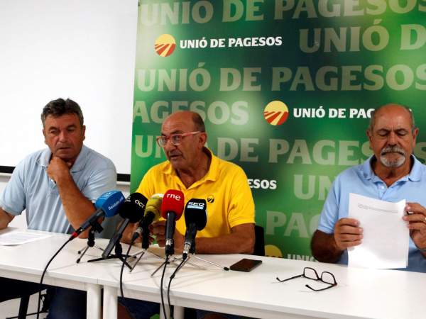 Roda de premsa d'Unió de Pagesos sobre els parcs fotovoltaics | Foto: ACN Roda de premsa d'Unió de Pagesos sobre els parcs fotovoltaics | Foto: ACN