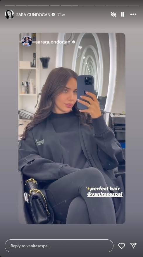 Sara Gundogan peluquería Barcelona Instagram