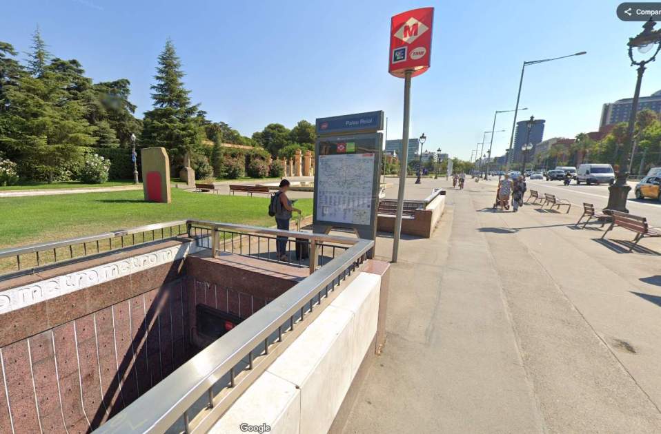 Metro Palau Reial, Google Imatges