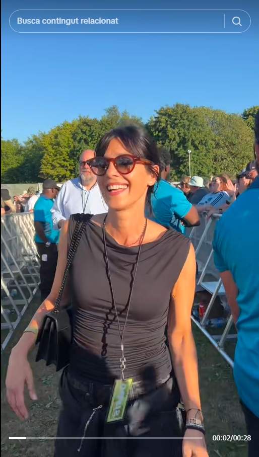 Cristina Serra al concierto de Oasis en Manchester TikTok @mariaguardiolaa Cristina Serra al concierto de Oasis en Manchester TikTok @mariaguardiolaa