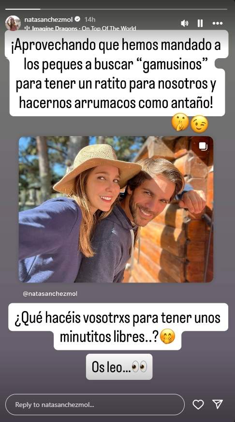 Natalia Sánchez i Marc Clotet Instagram Natalia Sánchez i Marc Clotet Instagram