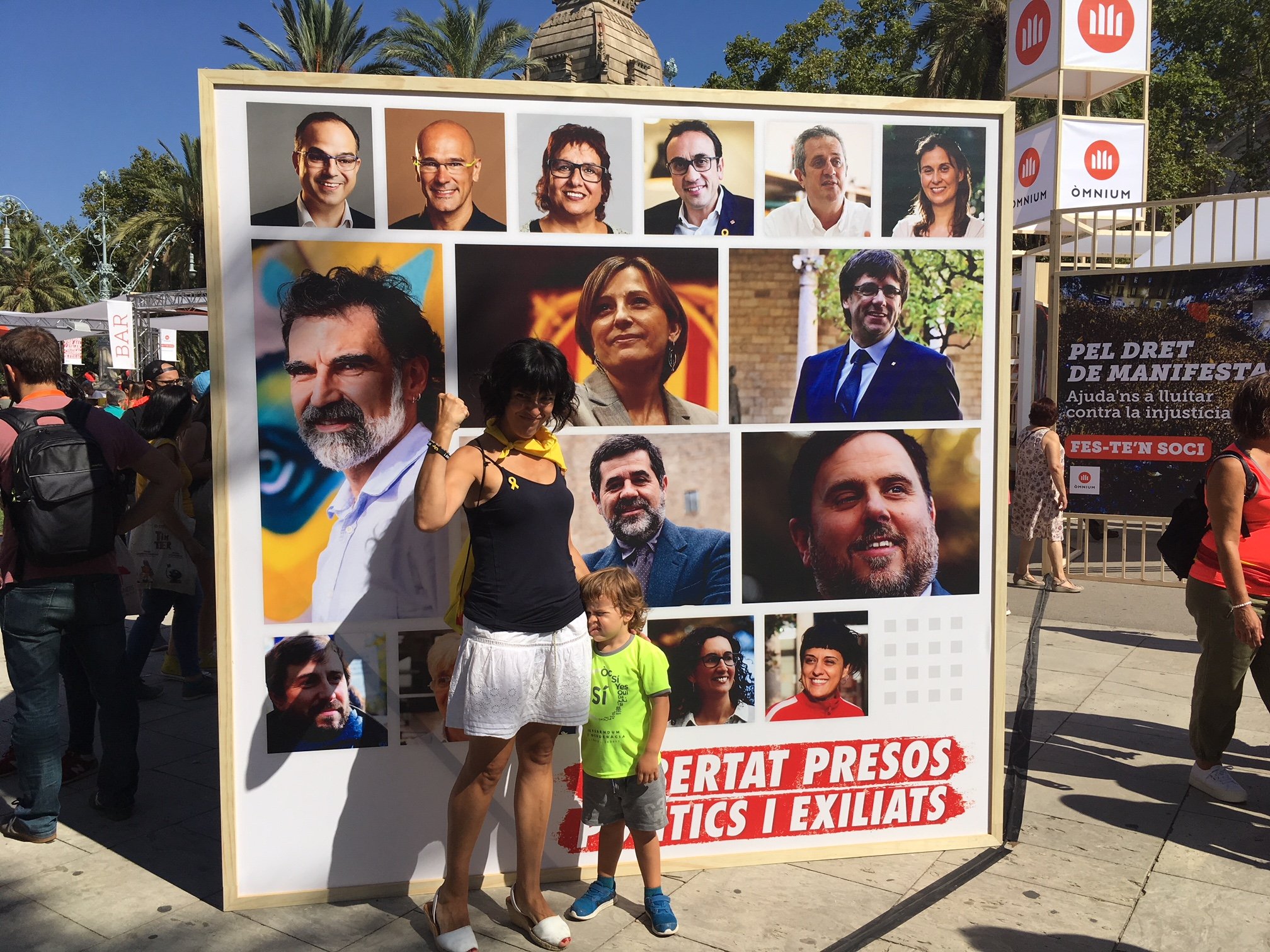 Los presos políticos y los exiliados marcan la mañana de la Diada