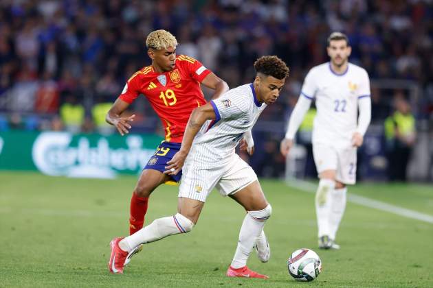 Lamine Yamal i Désiré Doué a les semifinals de la Nations League / Foto: Europa Press Lamine Yamal i Désiré Doué a les semifinals de la Nations League / Foto: Europa Press