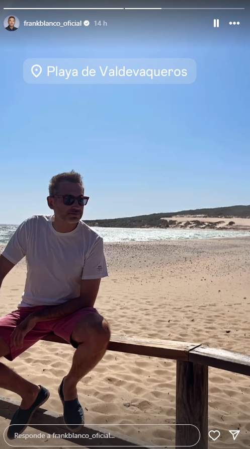 Frank Banco a Tarifa, ahir, Instagram Frank Banco a Tarifa, ahir, Instagram