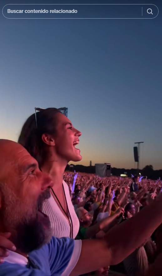 Pep Guardiola y Maria al concierto de Oasis en Manchester, Tik Tok Pep Guardiola y Maria al concierto de Oasis en Manchester, Tik Tok