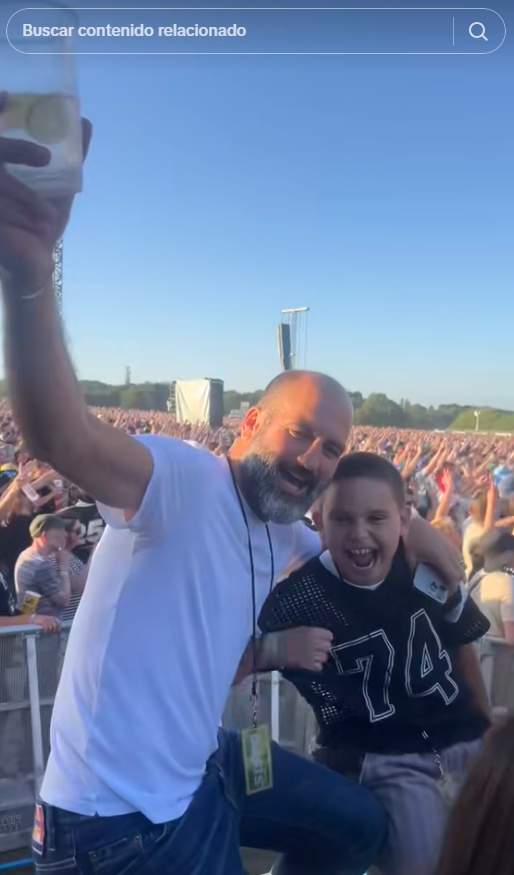 Pere Guardiola y su hijo en Oasis, Tik tok Pere Guardiola y su hijo en Oasis, Tik tok