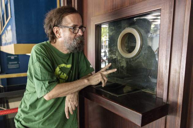 Entrevista Pere Vall, extra que ha sortit més pel·licules història cinema català / FOTO: CARLOS BAGLIETTO Entrevista Pere Vall, extra que ha sortit més pel·licules història cinema català / FOTO: CARLOS BAGLIETTO