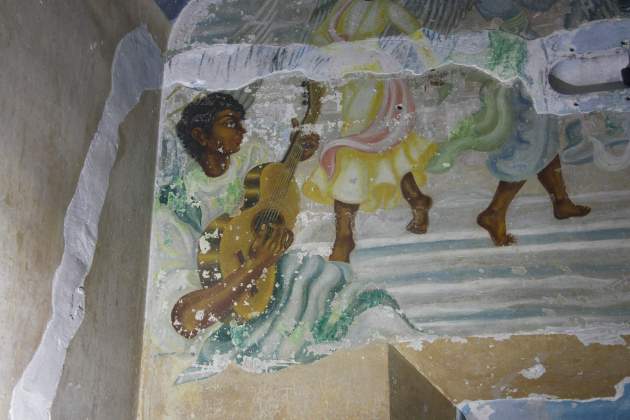 Las pinturas murales de d'Helios Gómez en la prisión Modelo / ACN Las pinturas murales de d'Helios Gómez en la prisión Modelo / ACN