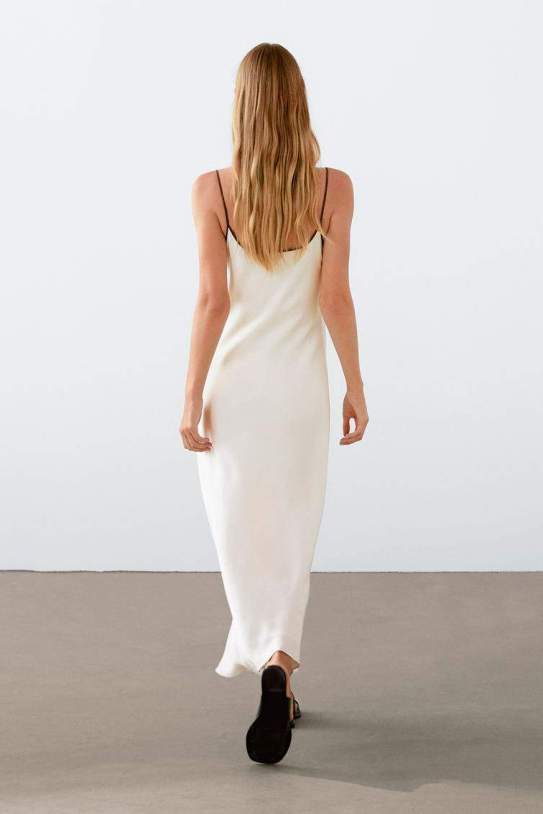 Vestit midi lencero setinat Vestit midi lencero setinat