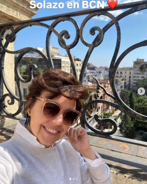 Cristina en el terrado de su peluquería en Aragó Pg de Gràcia, Ig Cristina en el terrado de su peluquería en Aragó Pg de Gràcia, Ig