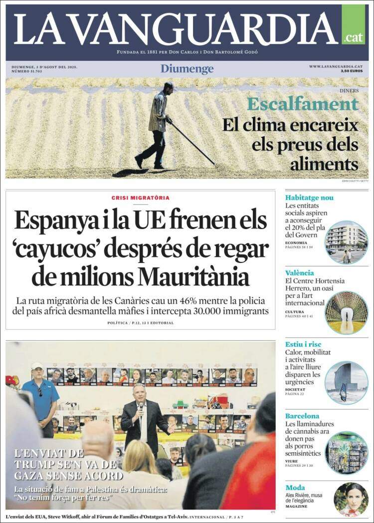 'La Vanguardia' 3 'La Vanguardia' 3