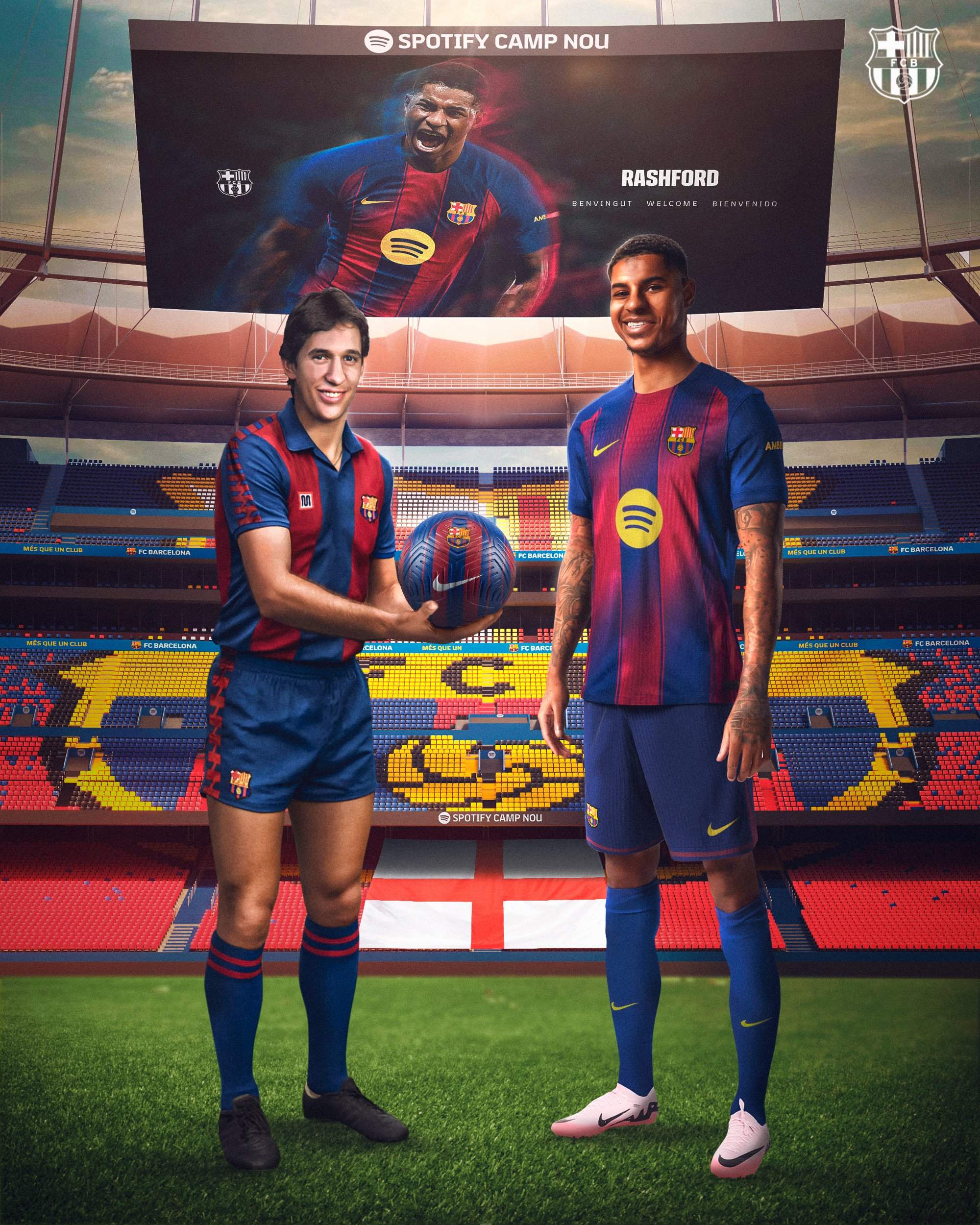 Rashford rompe una sequía de más de 35 años: primer inglés en jugar en el Barça tras Lineker